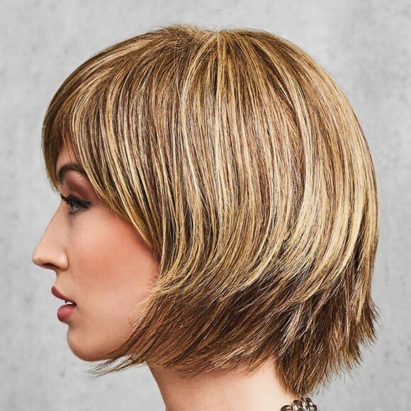 HAIRDO FLIRTY FRINGE BOB in SS25 Rooted Ginger Blonde (ROOTED SHADE) - Picture 4 of 5